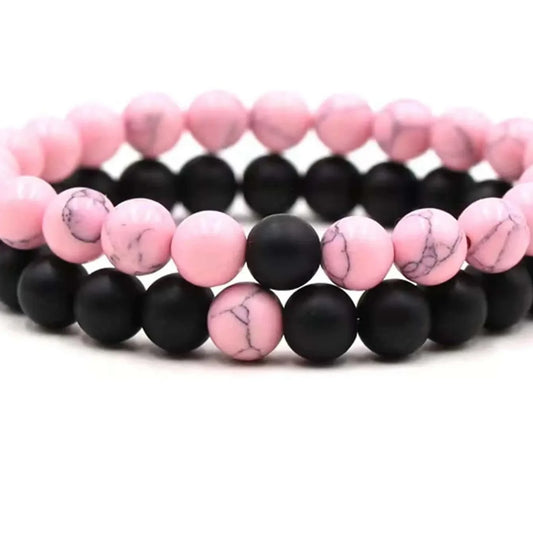 Connection Bracelets (Pink & Black)